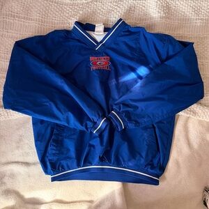 Rawlings Royal Blue Pullover Windbreaker with Red Logo